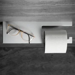 Keuco Edition 400 Toilet Roll Holder With Shelf -Plumbing Supplies Sales 11573170000 d3