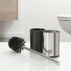 Tiger Bathroom Accessori Tiger Colar Freestanding Toilet Brush & Holder - Polished Stainless Steel -Plumbing Supplies Sales 1314930346 d2