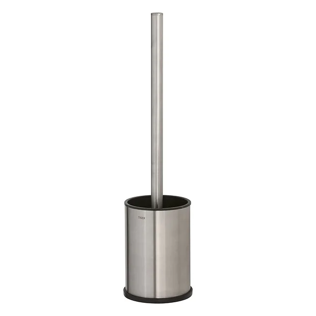 Tiger Bathroom Accessori Tiger Colar Freestanding Toilet Brush & Holder - Brushed Stainless Steel 4 Tiger Bathroom Accessori Tiger Colar Freestanding Toilet Brush & Holder - Brushed Stainless Steel - Image 2