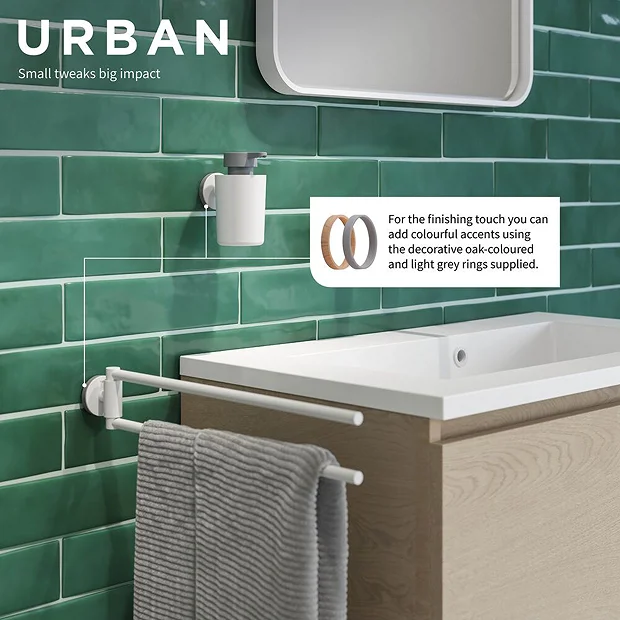 Tiger Bathroom Accessori Tiger Urban Soap Dispenser - White 5 Tiger Bathroom Accessori Tiger Urban Soap Dispenser - White - Image 3