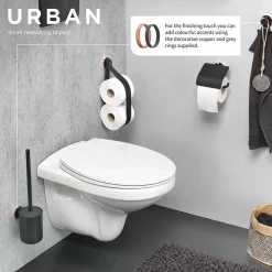 Tiger Bathroom Accessori Tiger Urban Toilet Roll Holder - Black -Plumbing Supplies Sales 1316530746 d1