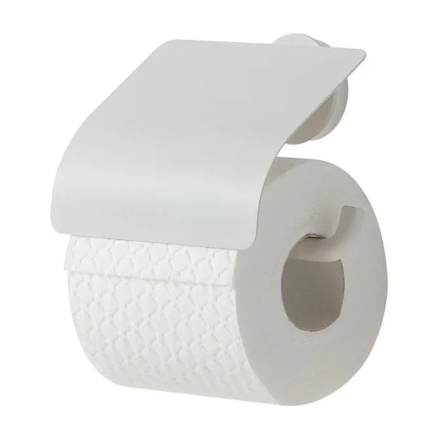 Tiger Bathroom Accessori Tiger Urban Toilet Roll Holder With Cover - White 4 Tiger Bathroom Accessori Tiger Urban Toilet Roll Holder With Cover - White - Image 2
