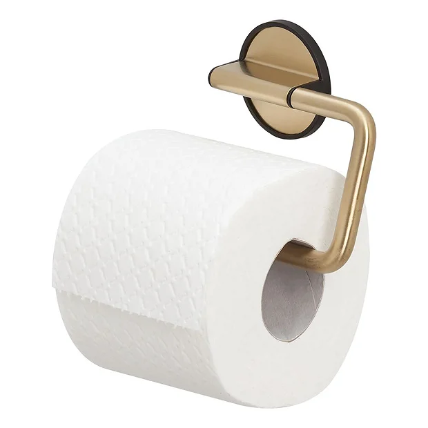 Tiger Bathroom Accessori Tiger Tune Toilet Roll Holder - Brushed Brass/Black 4 Tiger Bathroom Accessori Tiger Tune Toilet Roll Holder - Brushed Brass/Black - Image 2