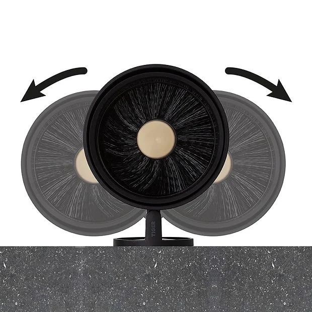 Tiger Bathroom Accessori Tiger Tune Swivel Toilet Brush & Holder - Brushed Brass/Black 7 Tiger Bathroom Accessori Tiger Tune Swivel Toilet Brush & Holder - Brushed Brass/Black - Image 5