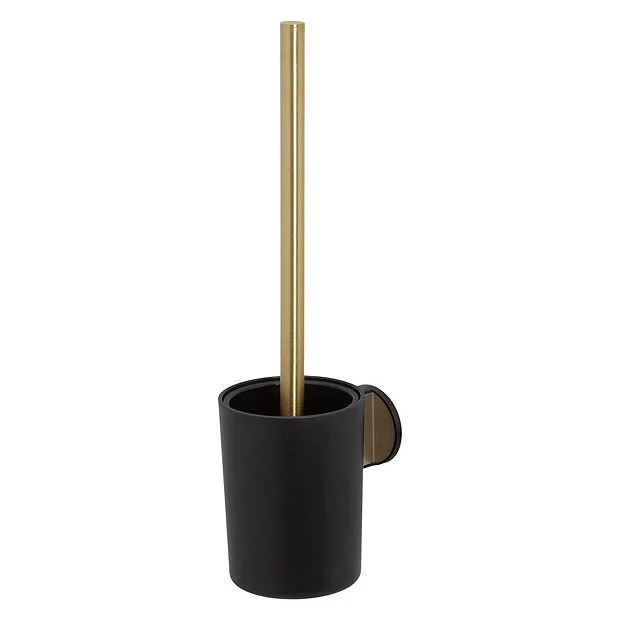 Tiger Bathroom Accessori Tiger Tune Swivel Toilet Brush & Holder - Brushed Brass/Black 4 Tiger Bathroom Accessori Tiger Tune Swivel Toilet Brush & Holder - Brushed Brass/Black - Image 2