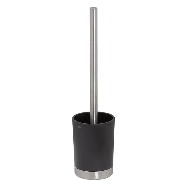 Tiger Bathroom Accessori Tiger Tune Freestanding Toilet Brush & Holder - Brushed Stainless Steel/Black 4 Tiger Bathroom Accessori Tiger Tune Freestanding Toilet Brush & Holder - Brushed Stainless Steel/Black - Image 2