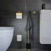 Tiger Bathroom Accessori Tiger Tune Freestanding Toilet Brush & Holder - Brushed Brass/Black -Plumbing Supplies Sales 1327435646 d1