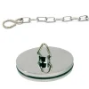 Victorian Plumbing 1 3/4" Chrome Plated Brass Bath Plug With 18" Chain -Plumbing Supplies Sales 134inchbrassbathplugwith18inchchaind1