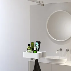 Tiger Bathroom Accessori Tiger 2-Store Clip-on Shower Basket - White -Plumbing Supplies Sales 1500310146 d4