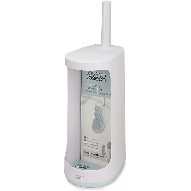 Joseph Joseph Bathroom Joseph Joseph Flex Store Toilet Brush With Extra-Large Caddy - Blue/White 6 Joseph Joseph Bathroom Joseph Joseph Flex Store Toilet Brush With Extra-Large Caddy - Blue/White - Image 4