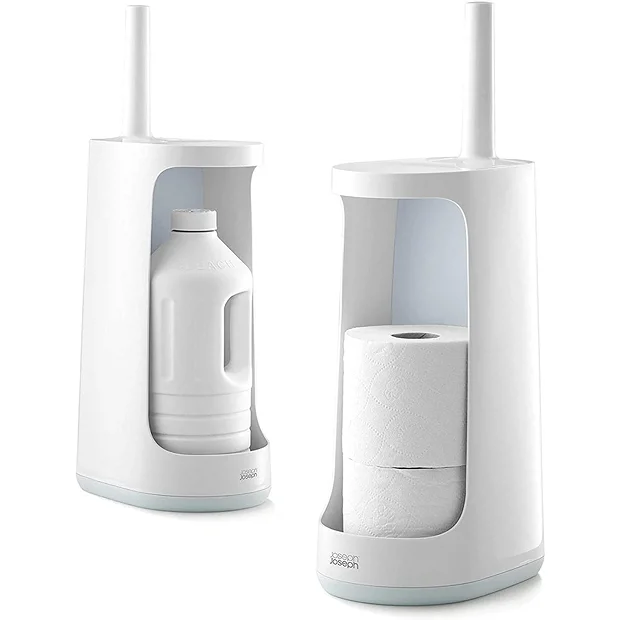 Joseph Joseph Bathroom Joseph Joseph Flex Store Toilet Brush With Extra-Large Caddy - Blue/White 7 Joseph Joseph Bathroom Joseph Joseph Flex Store Toilet Brush With Extra-Large Caddy - Blue/White - Image 5