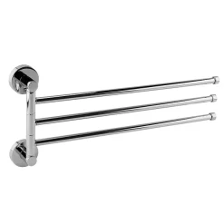 Victorian Plumbing Orion Adjustable Triple Towel Rail - Chrome