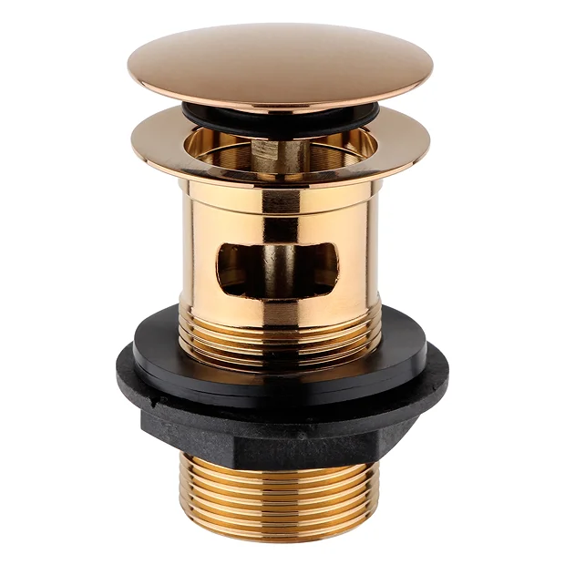 Arezzo Brushed Bronze Slotted Click Clack Basin Waste 3 Arezzo Brushed Bronze Slotted Click Clack Basin Waste