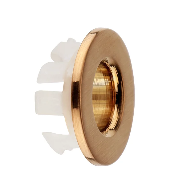 Arezzo Brushed Bronze Basin Overflow Cover Insert Hole Trim 4 Arezzo Brushed Bronze Basin Overflow Cover Insert Hole Trim - Image 2