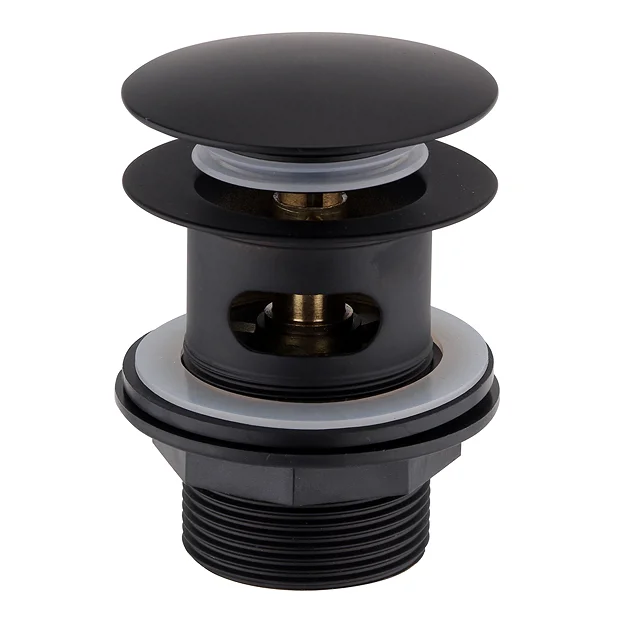 Arezzo Slotted Bath Waste With No Overflow Matt Black 3 Arezzo Slotted Bath Waste With No Overflow Matt Black