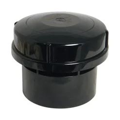 FloPlast 110mm Black Air Admittance Valve Solvent Weld