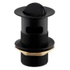 Arezzo Matt Black Slotted Flip Top Basin Waste -Plumbing Supplies Sales az109mbl