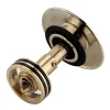 Arezzo Brushed Brass Slotted Easy Clean Click Clack Basin Waste -Plumbing Supplies Sales az16sebb d1