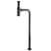 Arezzo Round Modern Matt Black Basin Bottle Trap + Tube To Floor Pipe Set 2 Arezzo Round Modern Matt Black Basin Bottle Trap + Tube To Floor Pipe Set -Plumbing Supplies Sales az604mb l