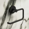 Arezzo Matt Black Round Toilet Roll Holder -Plumbing Supplies Sales azb116d1