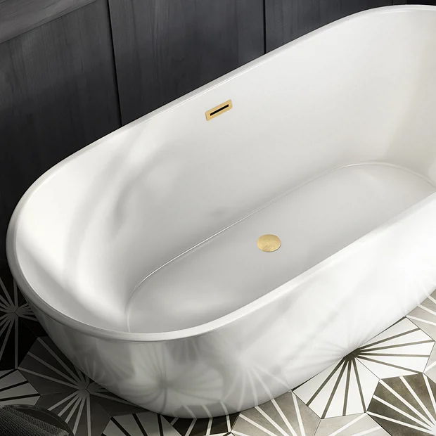 Arezzo Brushed Brass Overflow Insert And Pop-Up Waste Cover 4 Arezzo Brushed Brass Overflow Insert And Pop-Up Waste Cover - Image 2