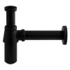 Arezzo Matt Black Traditional Basin Bottle Trap -Plumbing Supplies Sales azblkbtl