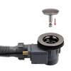 Arezzo Gunmetal Grey Bath Pop-up Waste & Overflow -Plumbing Supplies Sales azgmbwd2
