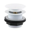 Arezzo Unslotted Bath Waste With No Overflow Matt White -Plumbing Supplies Sales azmw21u