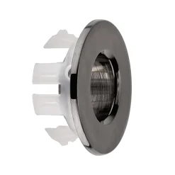 Arezzo Gunmetal Grey Basin Overflow Cover Insert Hole Trim