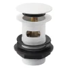 Arezzo Matt White Slotted Click Clack Basin Waste -Plumbing Supplies Sales azslwmwl