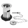 Bayswater Slotted Basin Waste With Brass Plug & Link Chain -Plumbing Supplies Sales bayw006 l