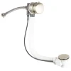 BagnoDesign Brushed Nickel Bath Filler With Pop-up Waste 500mm -Plumbing Supplies Sales bdpwbt11055uanb l