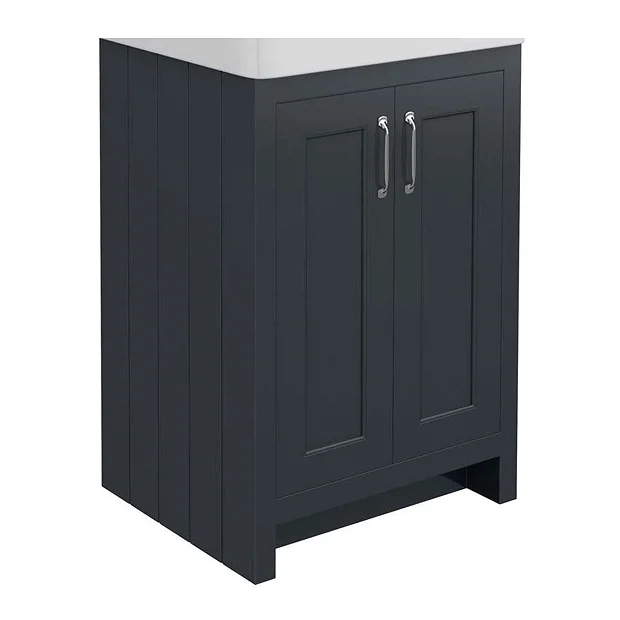 Chatsworth 560mm Graphite Vanity Cabinet (excluding Basin) 3 Chatsworth 560mm Graphite Vanity Cabinet (excluding Basin)