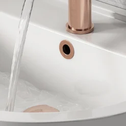 Plumbing Supplies Sales 22 Arezzo Rose Gold Basin Overflow Cover Insert Hole Trim