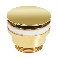 Crosswater Universal Basin Click Clack Waste - Unlacquered Brass