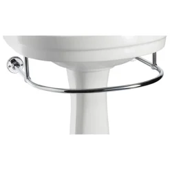 Urlington Bathroom Burlington - Round Medium Add On Towel Rail - For Selected Basin/Pedestal Sets - T4