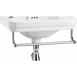 Urlington Bathroom Burlington Add On Towel Rail For Square Cloakroom Basins - T6