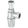 McAlpine Plumbing Product McAlpine 32mm Chrome Adjustable Inlet Slim Bottle Trap -Plumbing Supplies Sales caa10 l