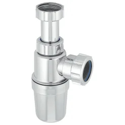 McAlpine Plumbing Product McAlpine 32mm Chrome Adjustable Inlet Slim Bottle Trap