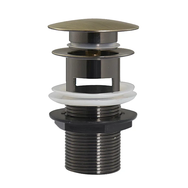 Chatsworth Antique Brass Slotted Click Clack Basin Waste 3 Chatsworth Antique Brass Slotted Click Clack Basin Waste