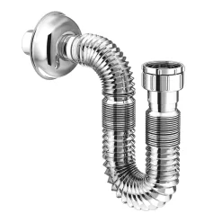 Victorian Plumbing Chrome Flexible Waste Trap -Plumbing Supplies Sales chromeflexiblewastetrapnwl