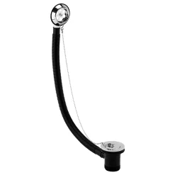 Chatsworth Chrome Retainer Bath Waste With Brass Plug & Ball Chain
