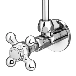 Chatsworth Crosshead Basin Tap Shut Off Valves - Chrome