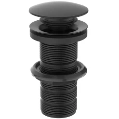 Ideal Standard Silk Black Unslotted Clicker Basin Waste -Plumbing Supplies Sales e1483xg l