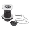 Nuie Contract Basin Waste With Poly Plug & Ball Chain - Chrome -Plumbing Supplies Sales e308 nl
