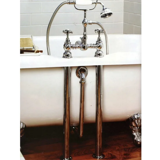 Hudson Reed Luxury Roll Top Bath Pack - Chrome 3 Hudson Reed Luxury Roll Top Bath Pack - Chrome