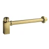 Hudson Reed Square Bottle Trap & Extension Tube - Brushed Brass -Plumbing Supplies Sales ek806l