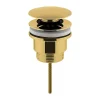 Hudson Reed Brushed Brass Universal Push Button Basin Waste 1 Hudson Reed Brushed Brass Universal Push Button Basin Waste -Plumbing Supplies Sales ek810 l