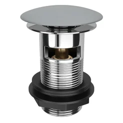 Arezzo Matt Grey Ceramic Slotted Click Clack Basin Waste