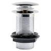 Hudson Reed Easy Clean Sprung Plug Basin Waste - Unslotted - Chrome -Plumbing Supplies Sales hudsonreedeasycleansprungplugbasinwasteunslottedl